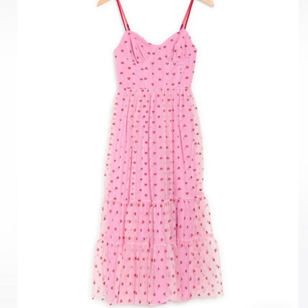BETSEY JOHNSON Foil-Printed Tiered Sweetheart Dress LAST AVAILABLE🔴 - Picture 10 of 10